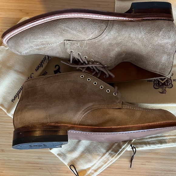 ALDEN for JCREW TAN SUEDE SIX-EYELET CHUKKA BOOT - 12M - NWT main image 4